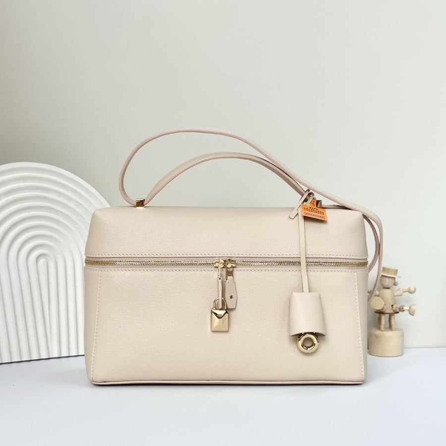 Loro Piana Extra Smooth Leather Top Handle Bag