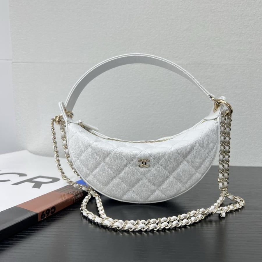 Chanel Quilted Moon Bag