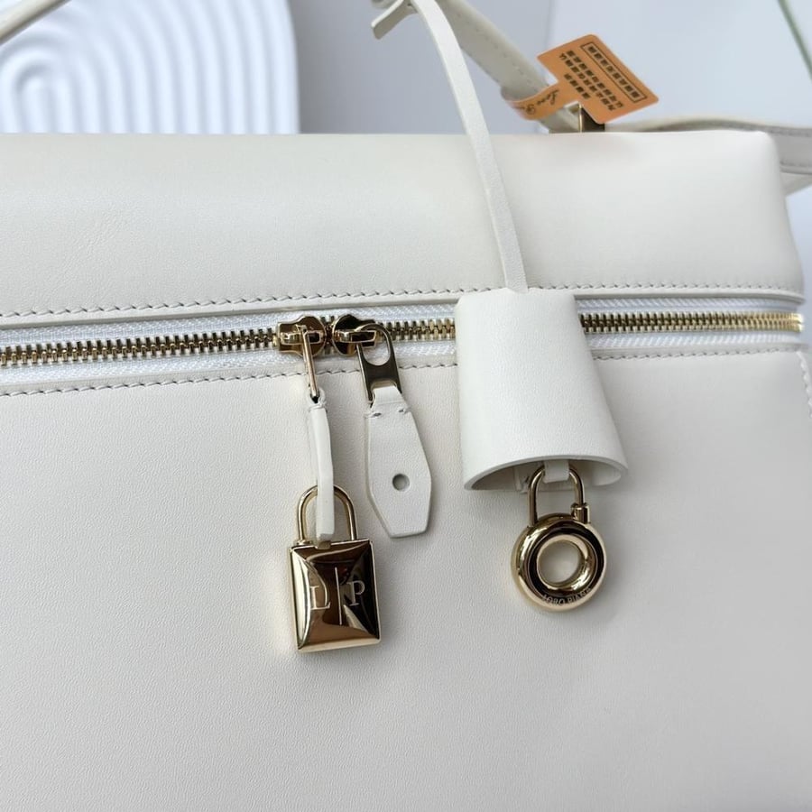 Loro Piana Extra Smooth Leather Top Handle Bag