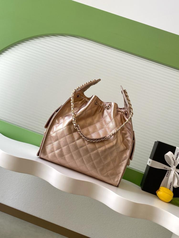 Chanel AS5293 Quilted Hobo Drawstring Bag