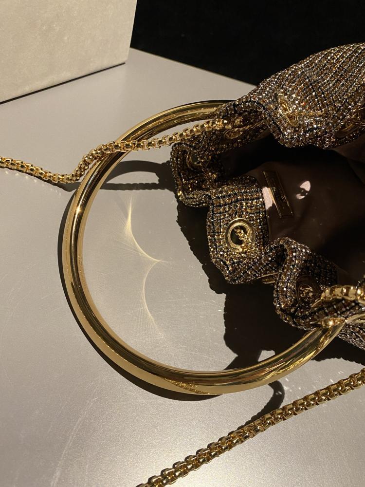 Jimmy Choo Bon Bon Embellished Bucket Bag