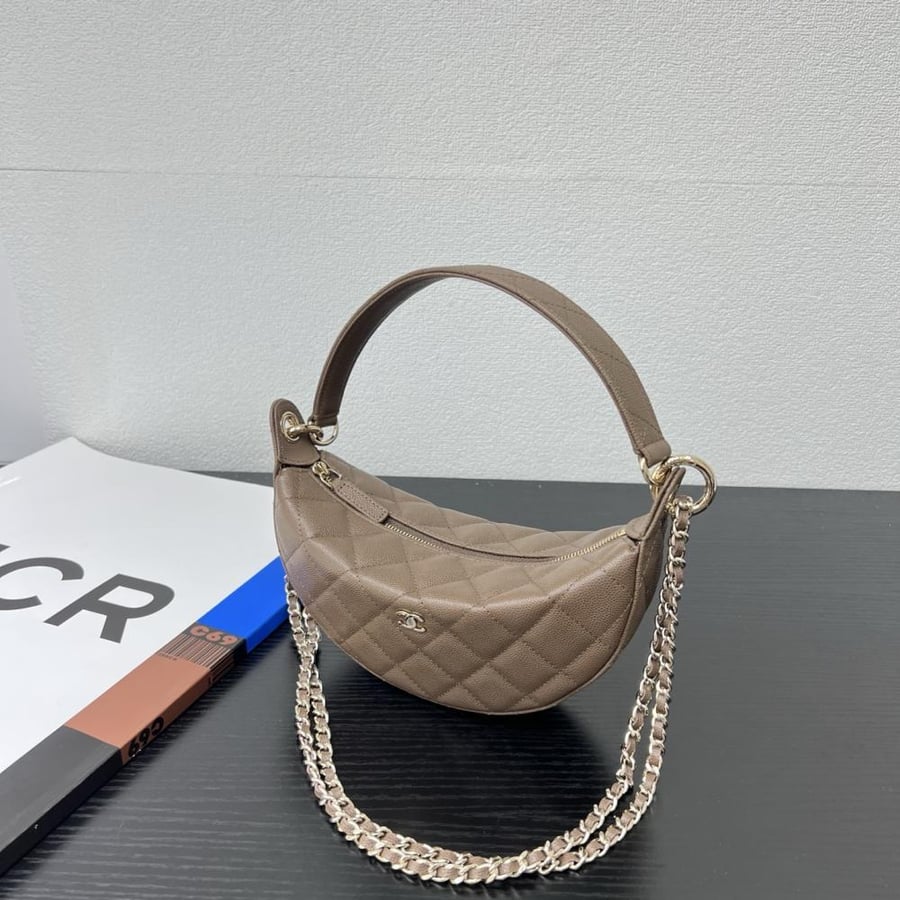 Chanel Quilted Moon Bag