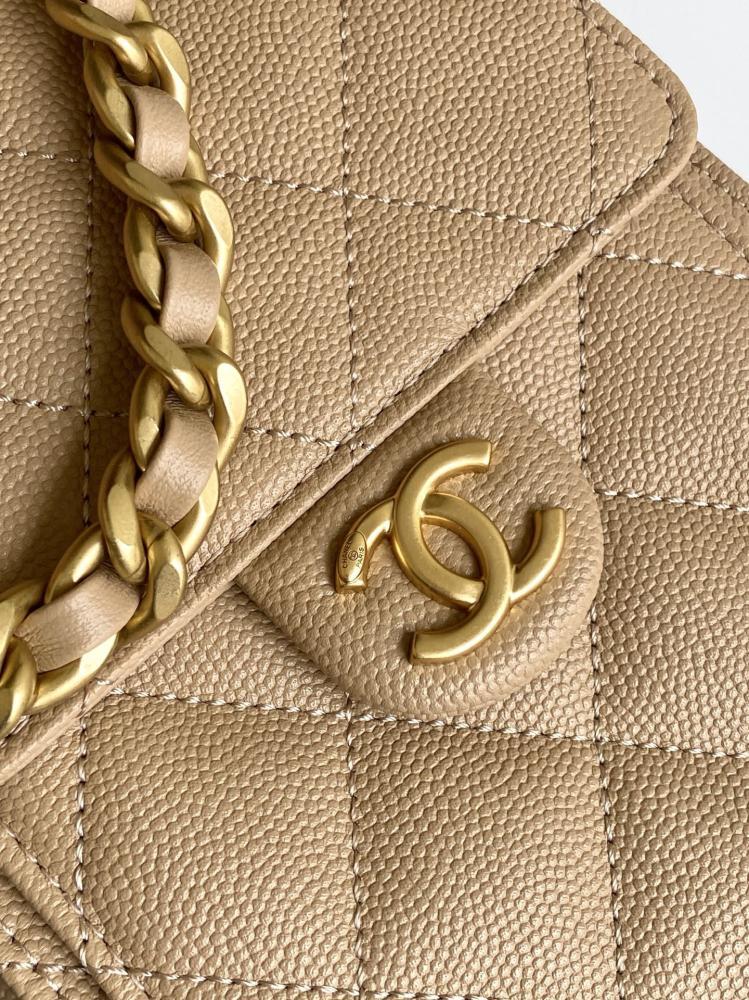 Chanel AS5293 Quilted Hobo Drawstring Bag