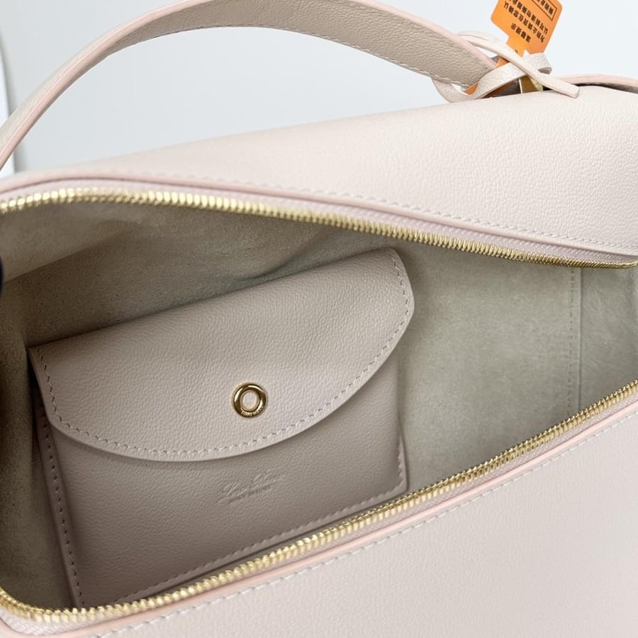 Loro Piana Extra Smooth Leather Top Handle Bag