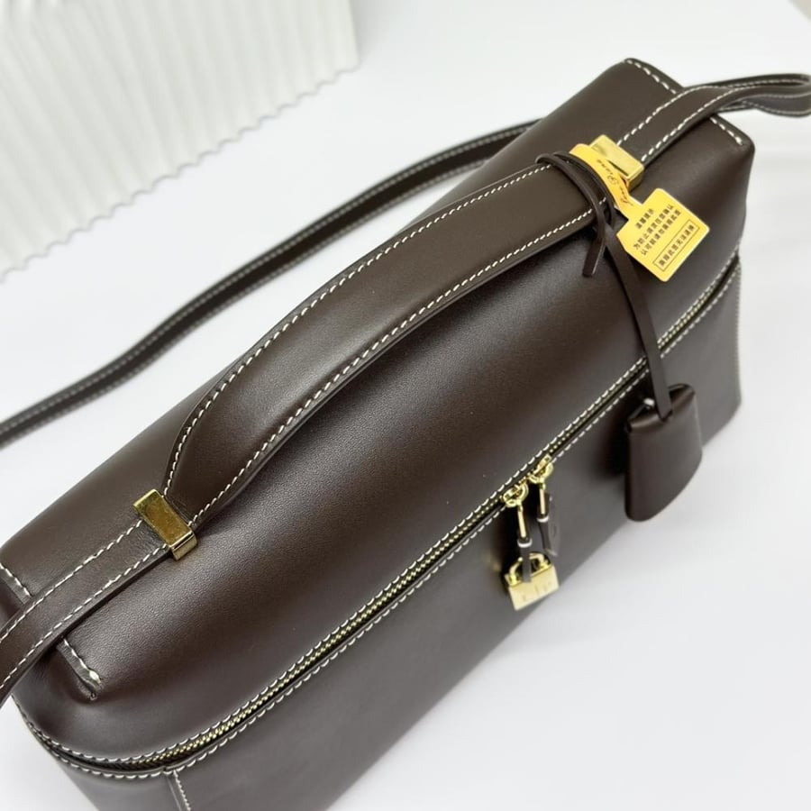 Loro Piana Extra Smooth Leather Top Handle Bag