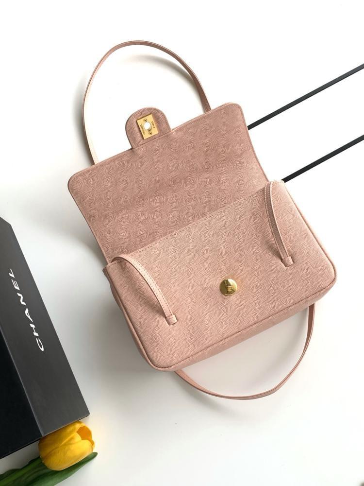 Chanel Grained Leather Flap Shoulder Bag