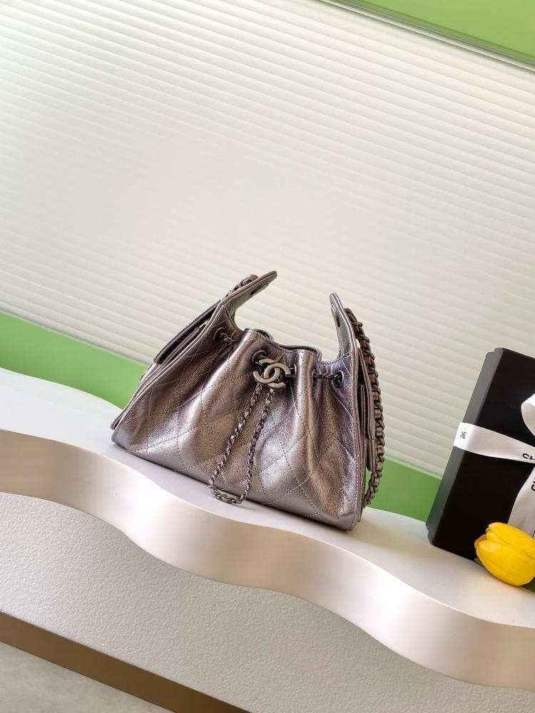 Chanel AS5631 Quilted Hobo Drawstring Bag