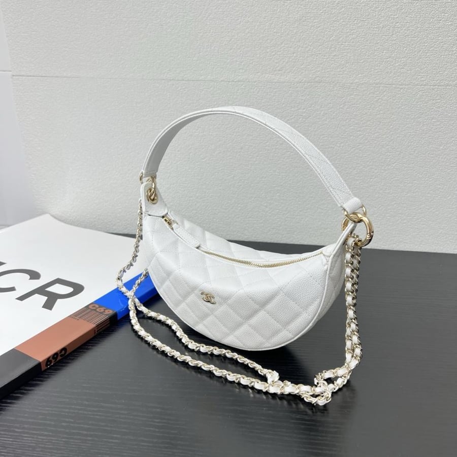 Chanel Quilted Moon Bag