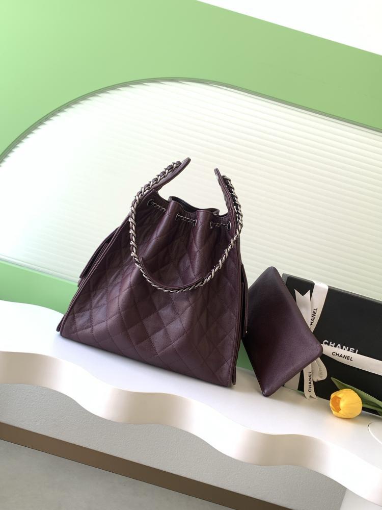 Chanel AS5293 Quilted Hobo Drawstring Bag