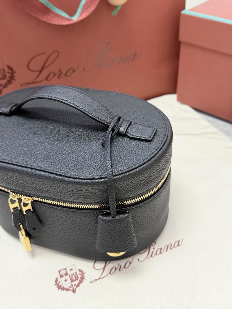 Loro Piana Extra Vanity Case in Plain Grain Calfskin