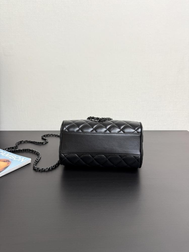 Chanel Quilted Leather Cylindrical Bag