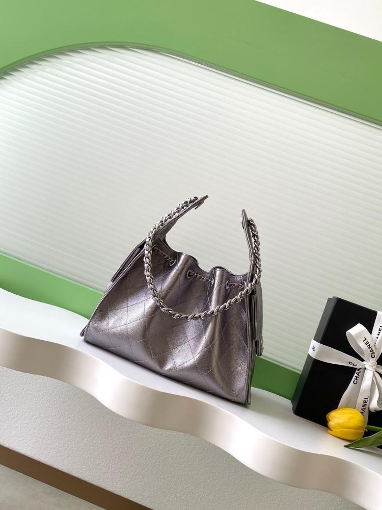 Chanel AS5293 Quilted Hobo Drawstring Bag