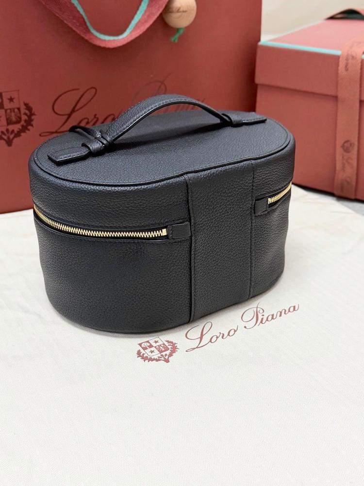 Loro Piana Extra Vanity Case in Plain Grain Calfskin