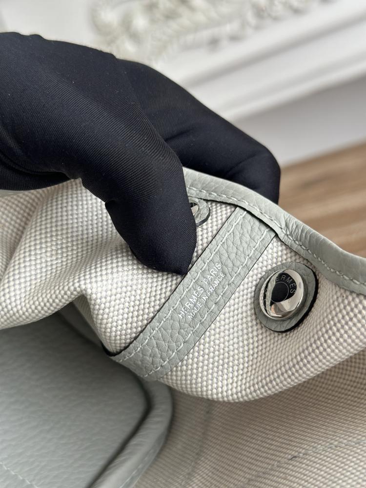 Hermes Néo Garden Party Mini 23 Canvas & Leather Bag