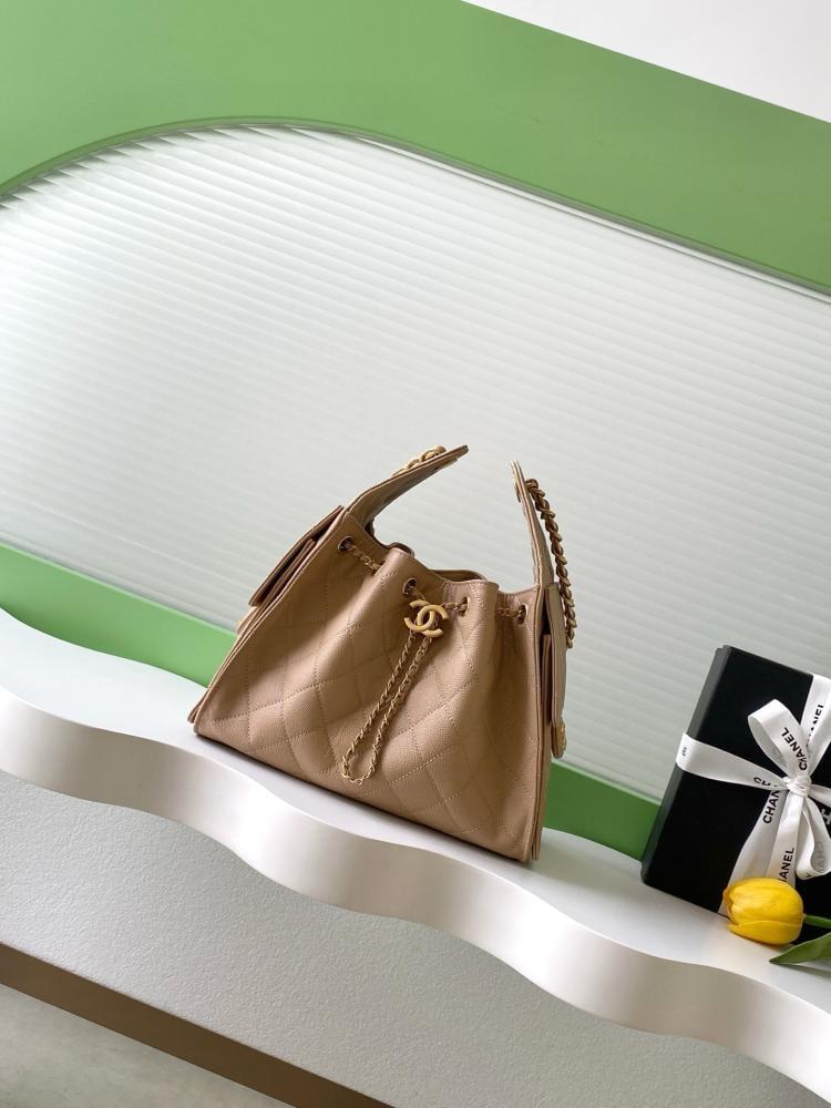 Chanel AS5293 Quilted Hobo Drawstring Bag