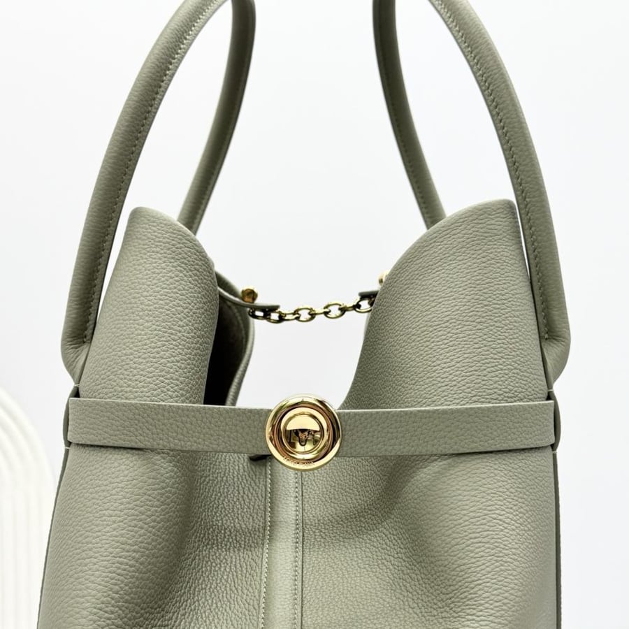 Loro Piana Large Grained Leather Tote Bag