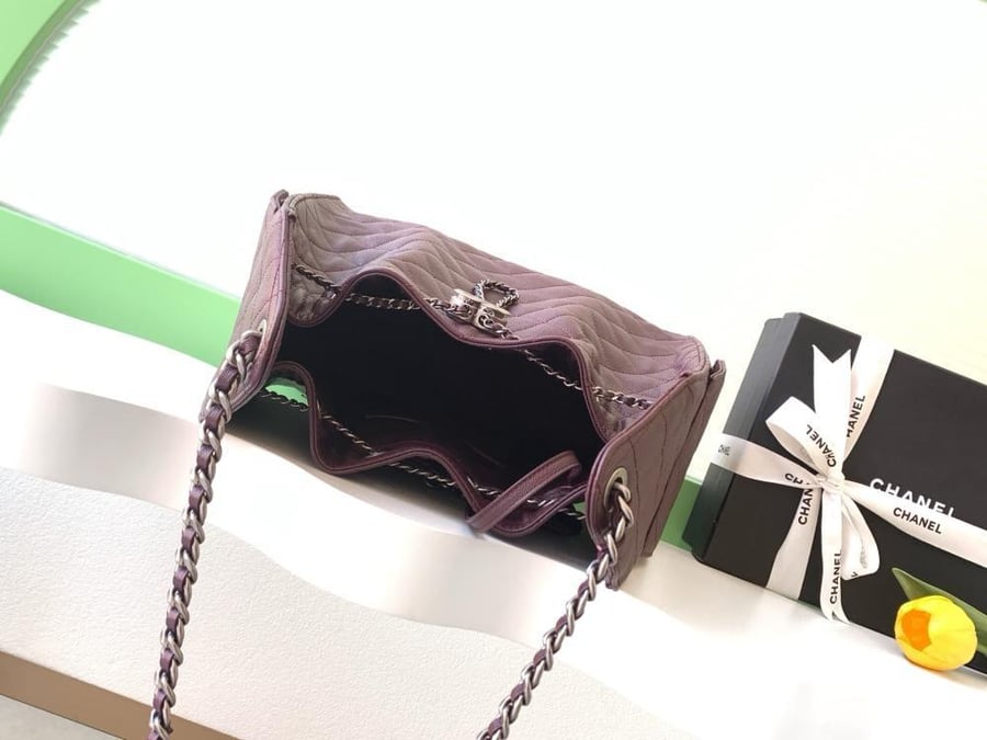 Chanel AS5293 Quilted Hobo Drawstring Bag