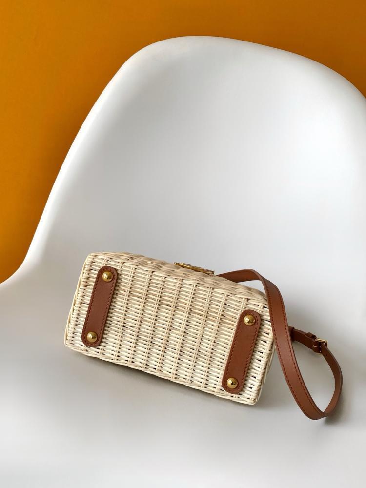 Louis Vuitton Capucines Wicker  Leather Bag