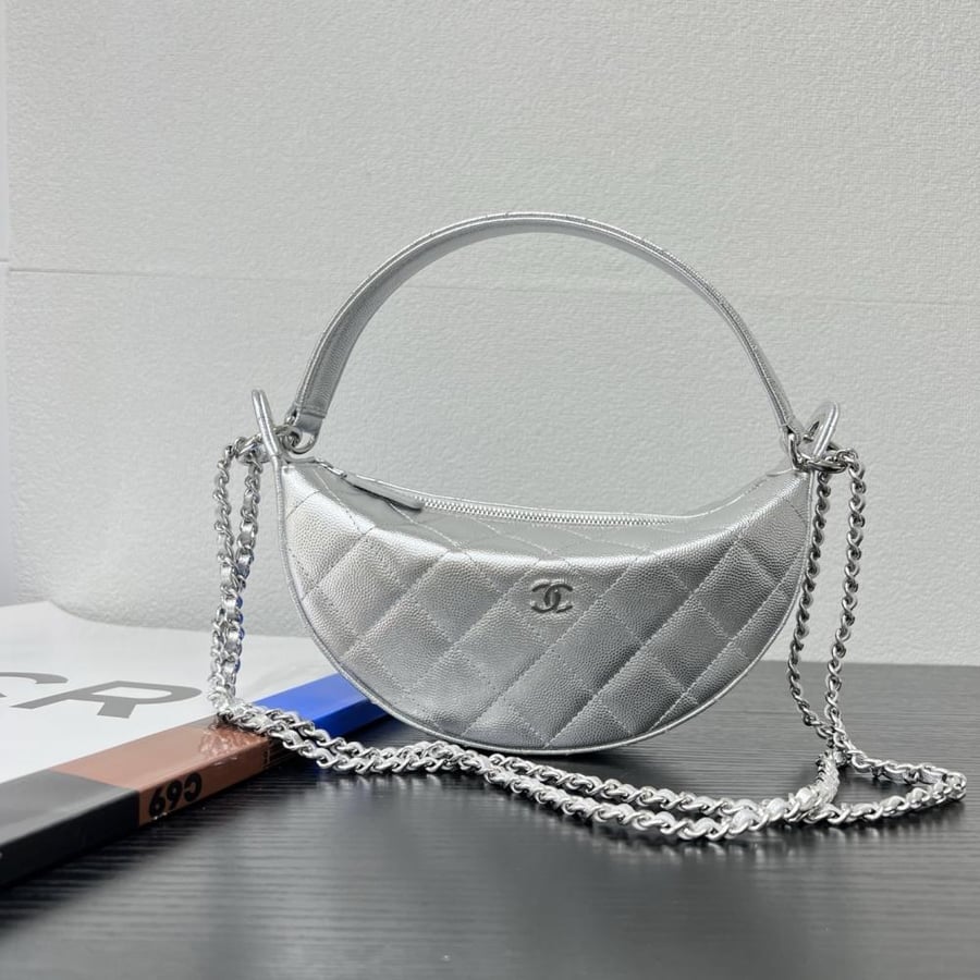 Chanel Quilted Moon Bag