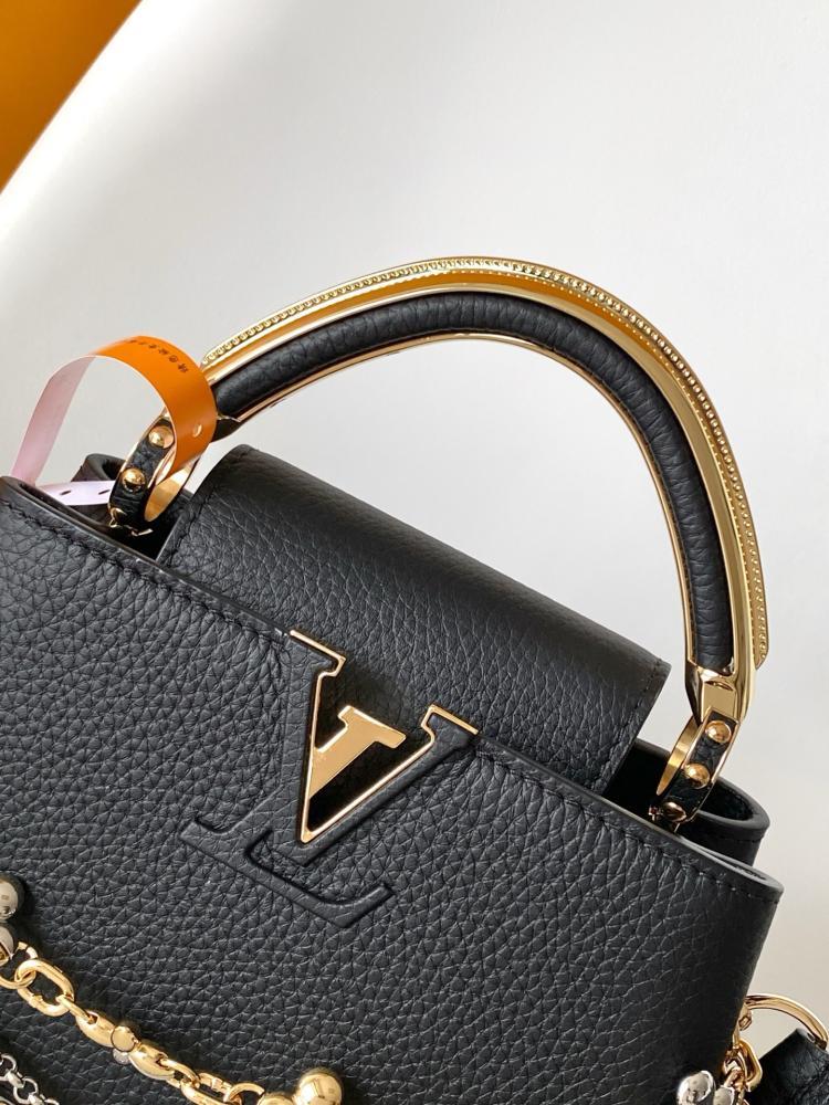 LV Capucines Mini Bag with Chain Detail