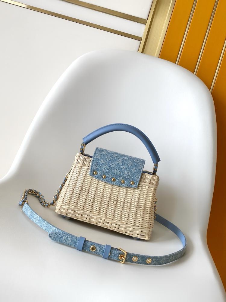 Louis Vuitton Capucines Wicker Leather Bag
