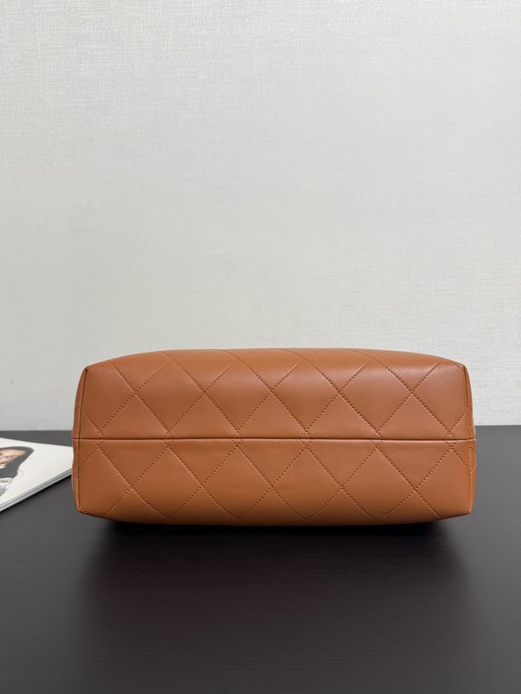 Chanel Mixed-Material Quilted Tote Bag