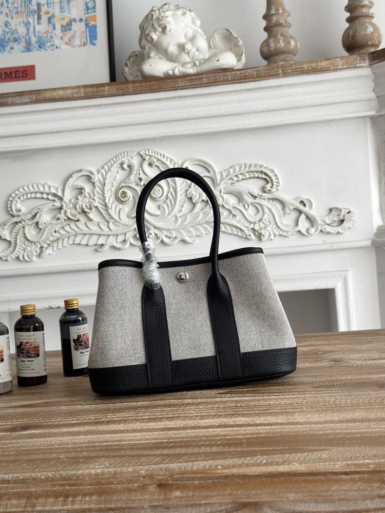Hermes Néo Garden Party Mini 23 Canvas & Leather Bag