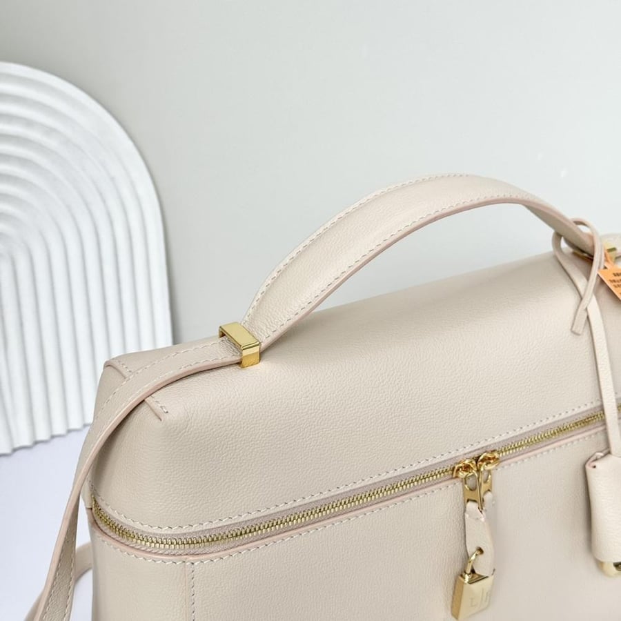 Loro Piana Extra Smooth Leather Top Handle Bag