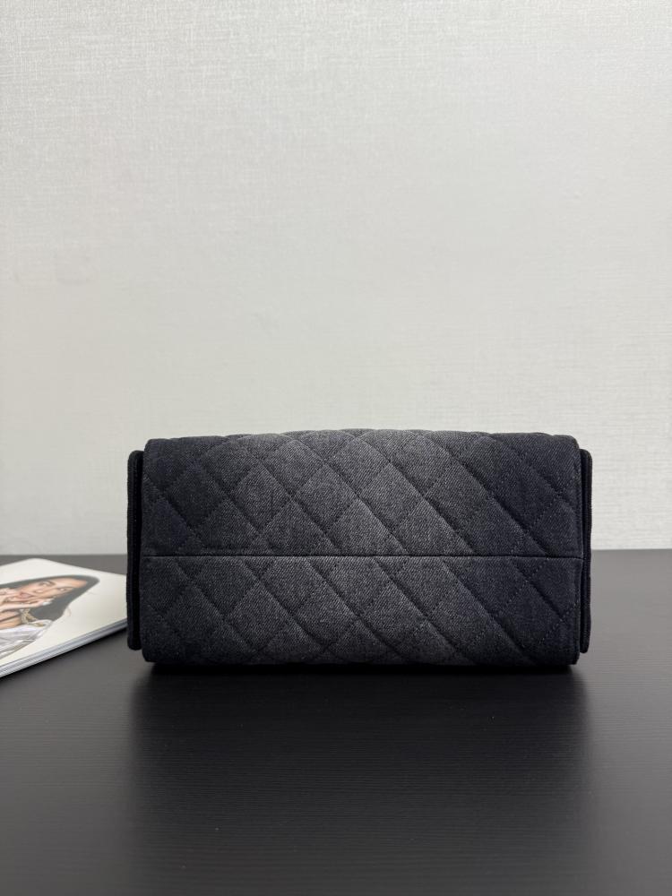 Chanel Quilted Drawstring Tote Bag