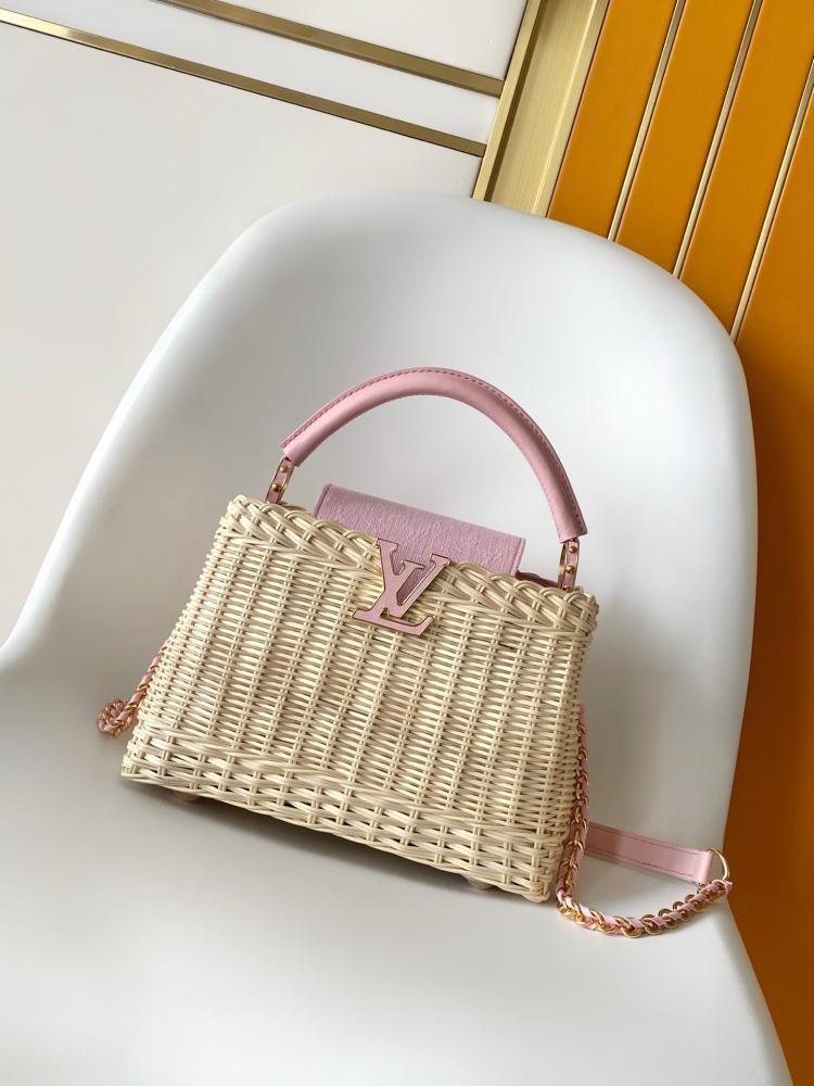 Louis Vuitton Capucines Wicker Leather Bag