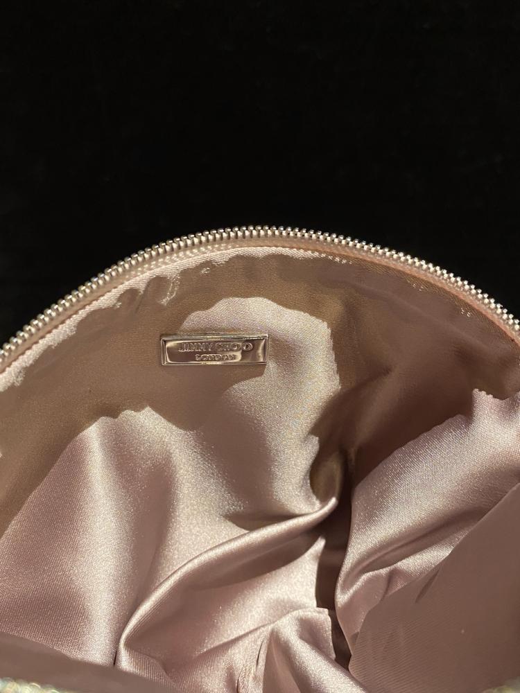 Jimmy Choo Crystal Embellished Pouch Bag