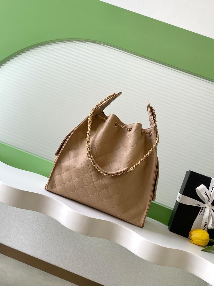 Chanel AS5293 Quilted Hobo Drawstring Bag