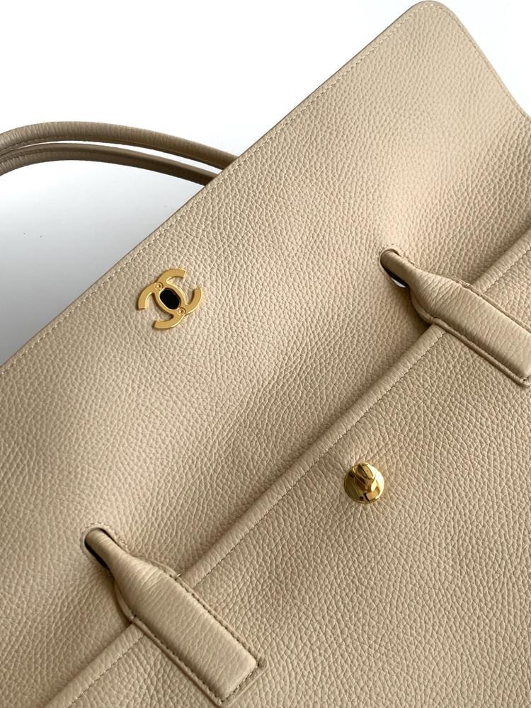 Chanel Grained Leather Tote Bag