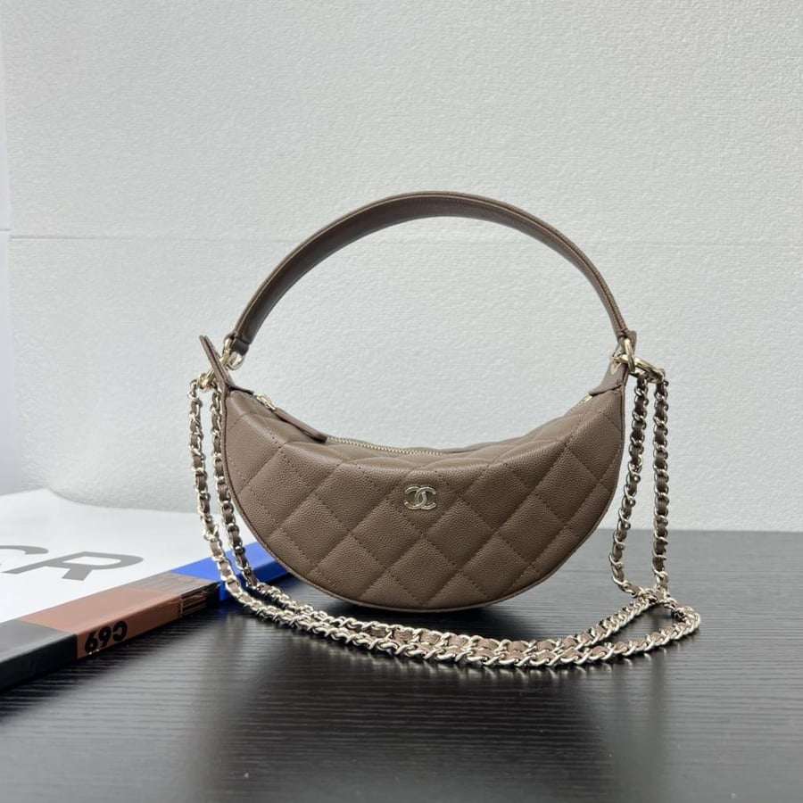 Chanel Quilted Moon Bag