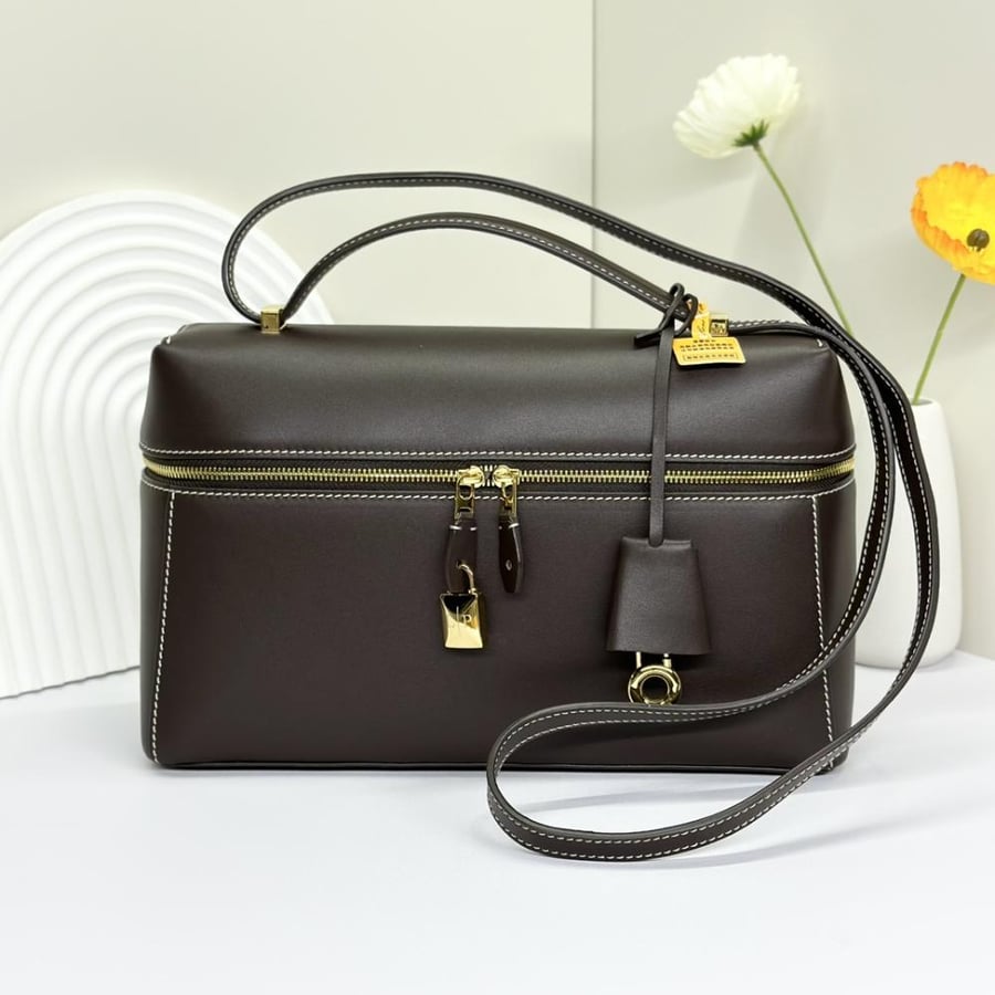 Loro Piana Extra Smooth Leather Top Handle Bag