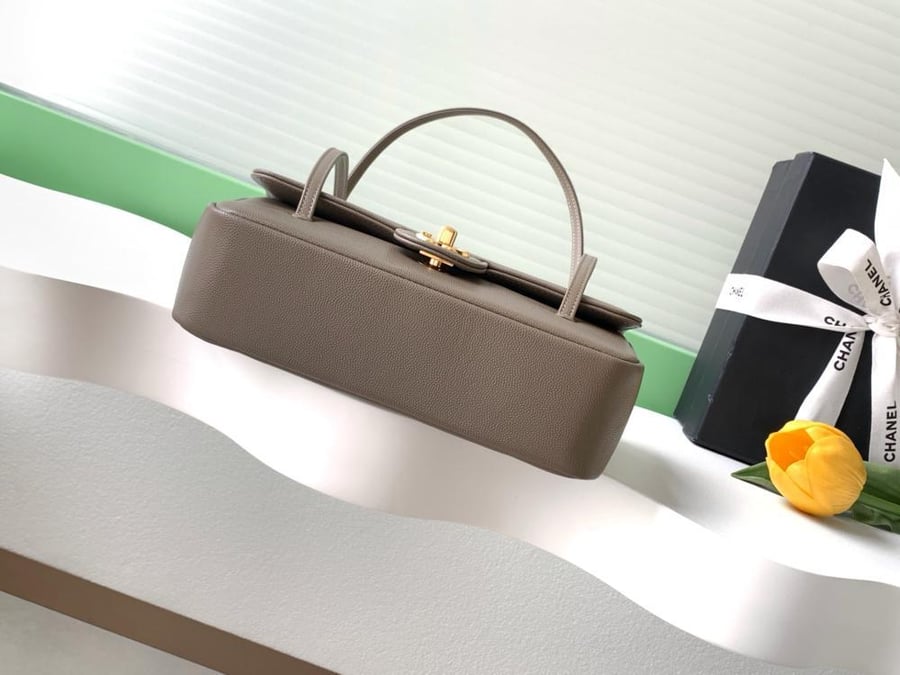 Chanel Grained Leather Flap Shoulder Bag