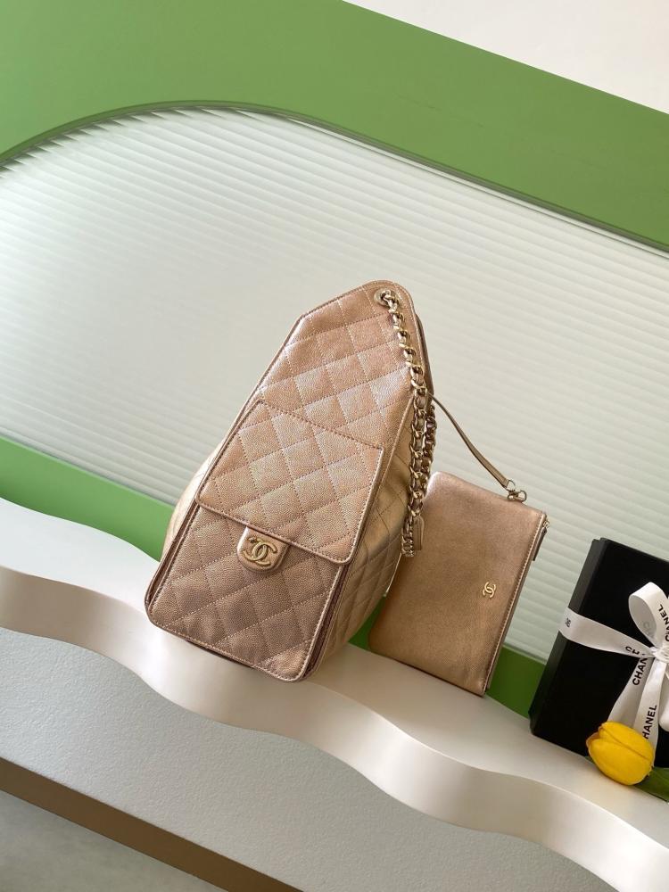 Chanel AS5293 Quilted Hobo Drawstring Bag