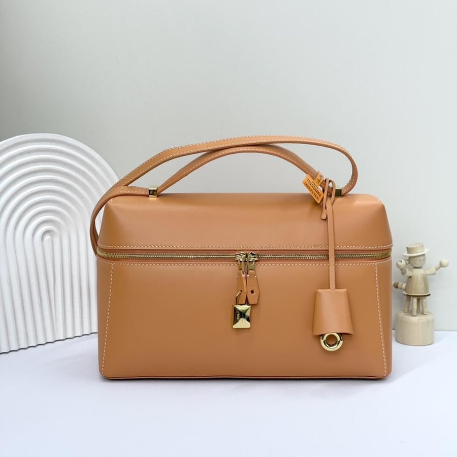 Loro Piana Extra Smooth Leather Top Handle Bag