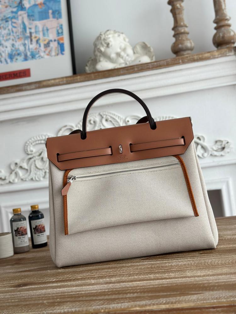 Hermes Herbag Zip 31 (Printed & Patterned Canvas Edition)