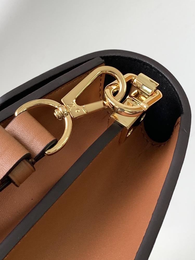 LV Monogram & Leather Geometric Bag