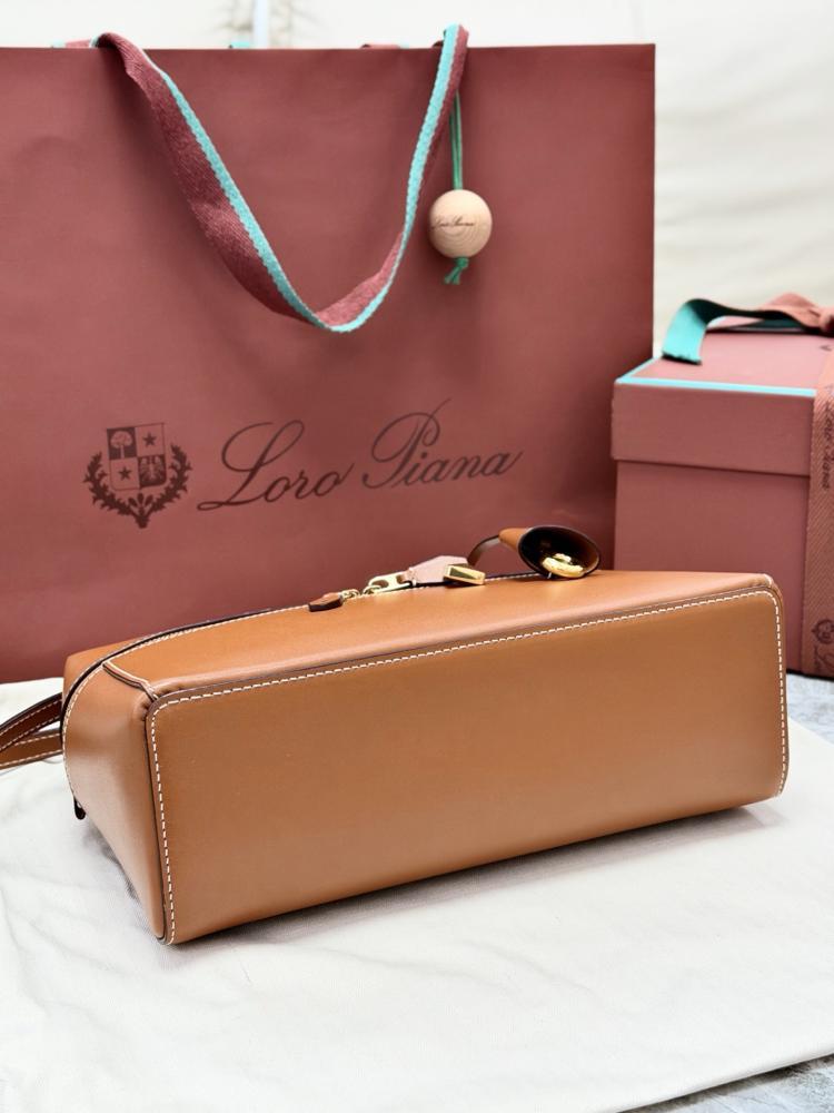 Loro Piana Extra Smooth Leather Top Handle Bag