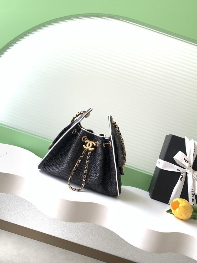Chanel AS5631 Quilted Hobo Drawstring Bag