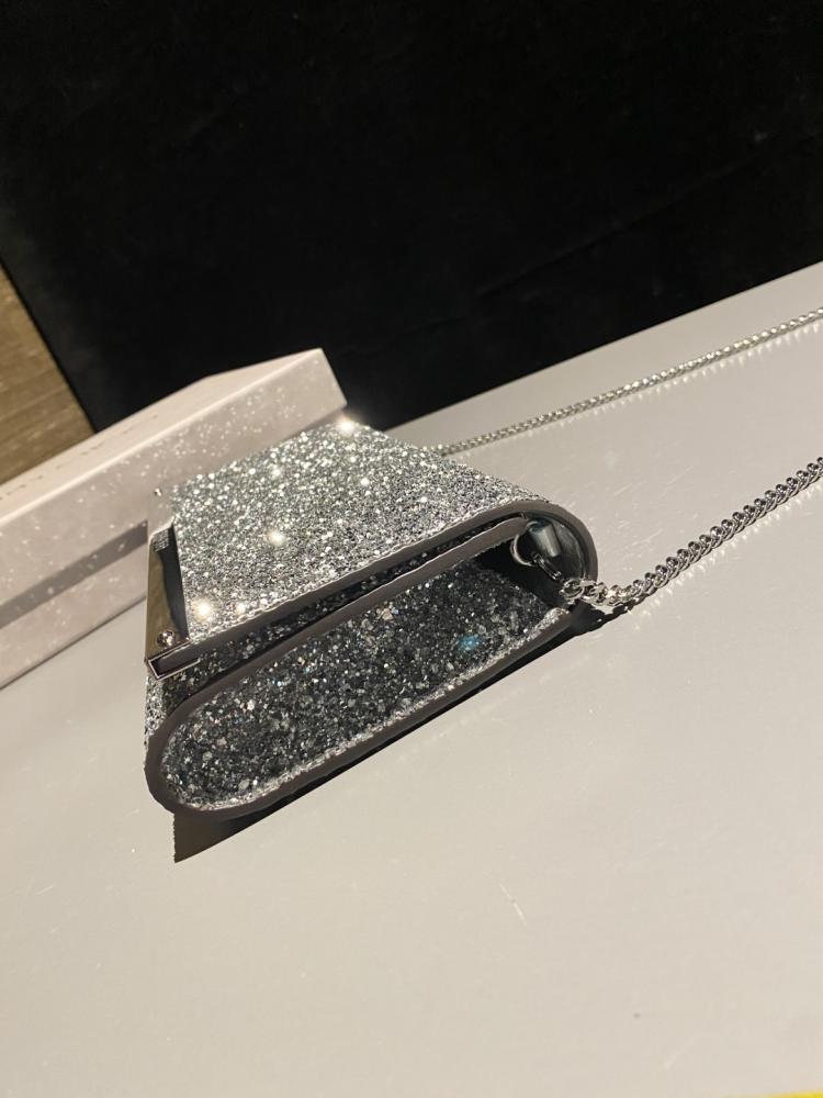 Jimmy Choo Crystal Embellished Clutch Wallet on Chain