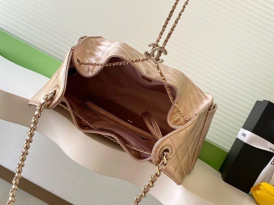 Chanel AS5293 Quilted Hobo Drawstring Bag