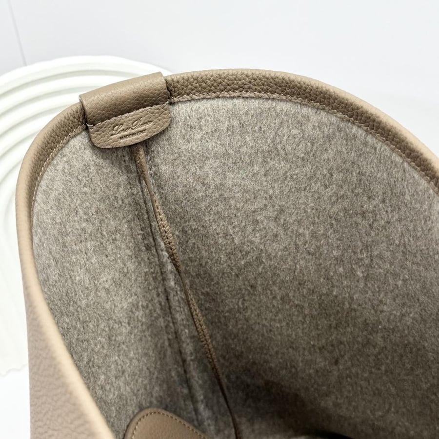 Loro Piana Large Grained Leather Tote Bag