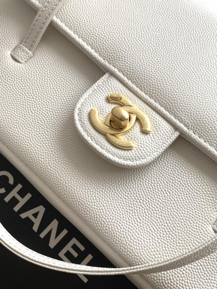 Chanel Grained Leather Flap Shoulder Bag