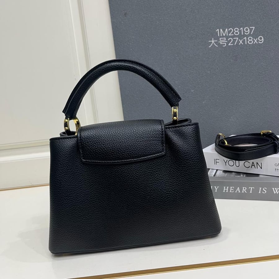Louis Vuitton Capucines BB Leather Bag with Charms Chain