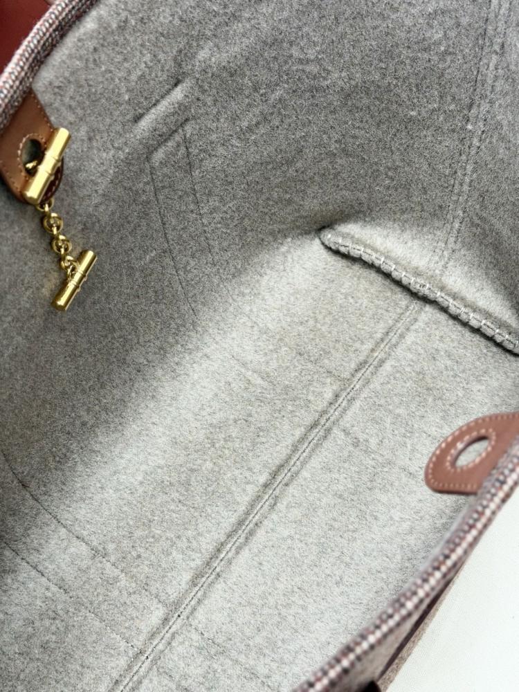 Loro Piana Large Grained Leather Tote Bag