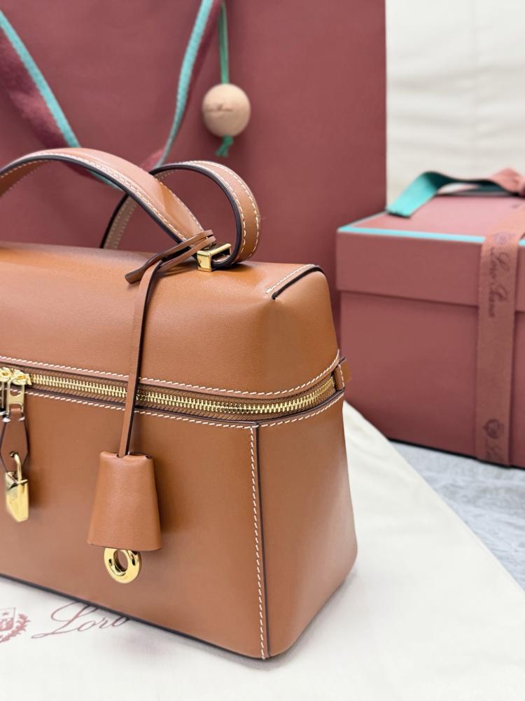 Loro Piana Extra Smooth Leather Top Handle Bag