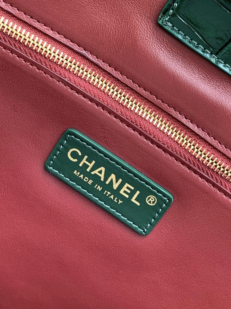 Chanel Large Croc-Embossed Tote Bag